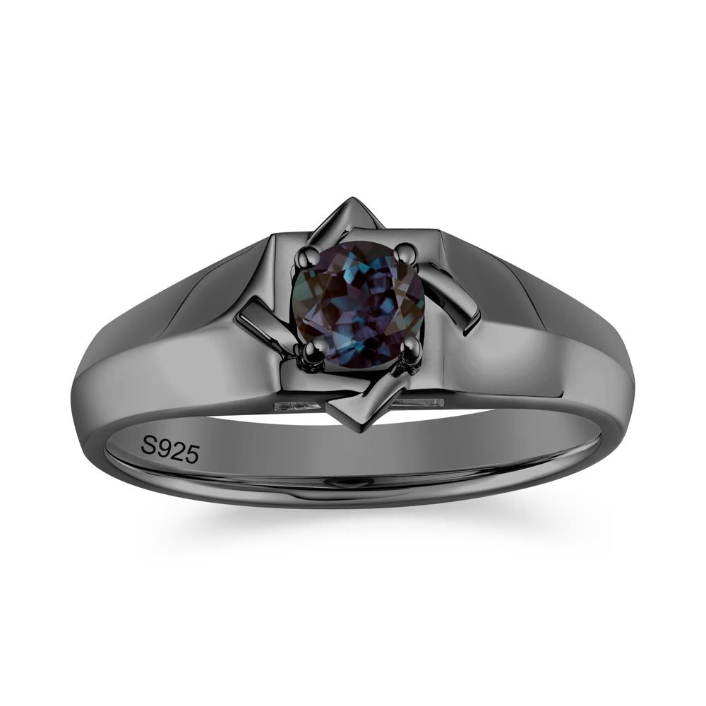 Minimalist Amethyst Ring for Men and Women - LUO Jewelry #gemstone_Alexandrite
