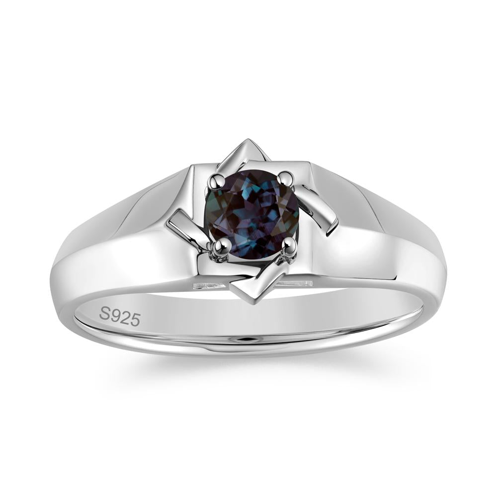Minimalist Amethyst Ring for Men and Women - LUO Jewelry #gemstone_Alexandrite
