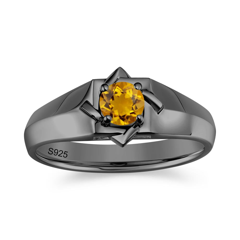 Minimalist Amethyst Ring for Men and Women - LUO Jewelry #gemstone_Citrine