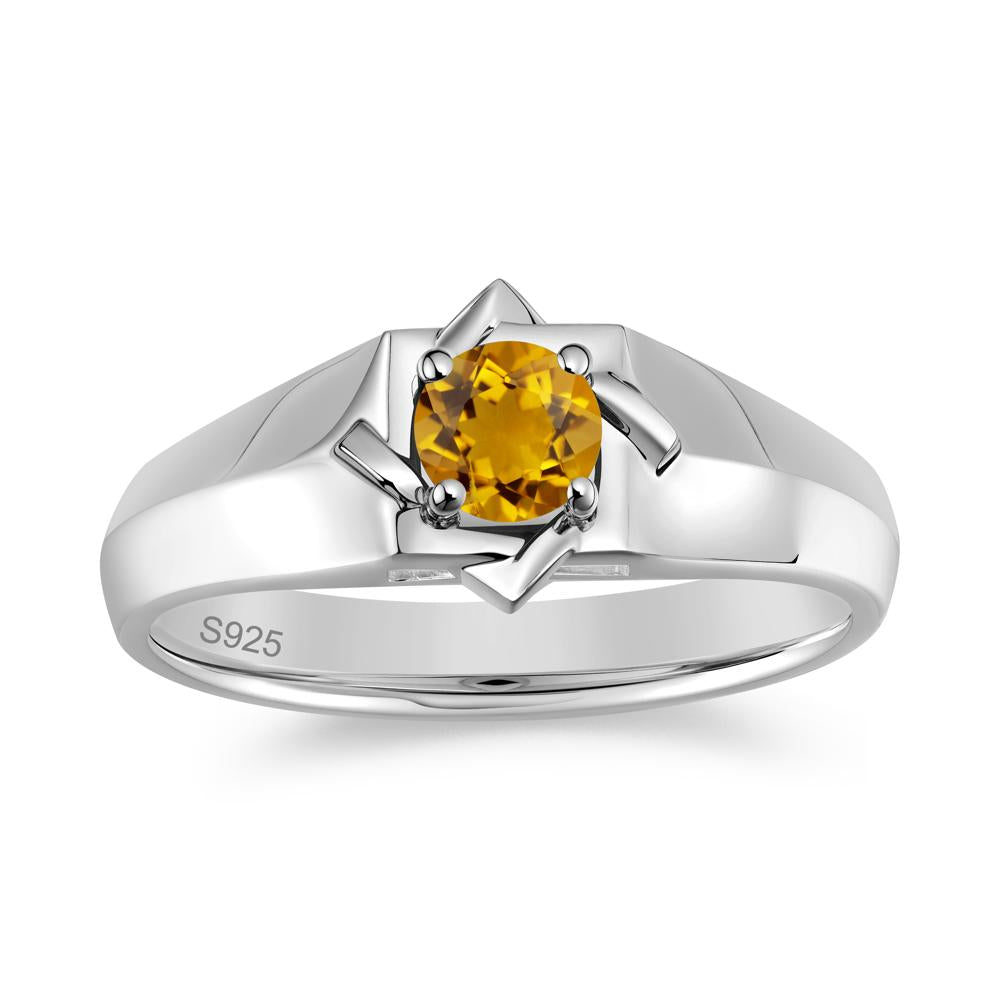 Minimalist Amethyst Ring for Men and Women - LUO Jewelry #gemstone_Citrine