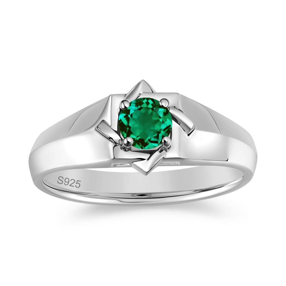 Minimalist Amethyst Ring for Men and Women - LUO Jewelry #gemstone_Emerald