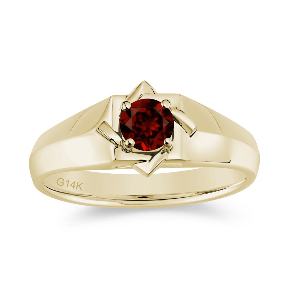Minimalist Amethyst Ring for Men and Women - LUO Jewelry #gemstone_Garnet