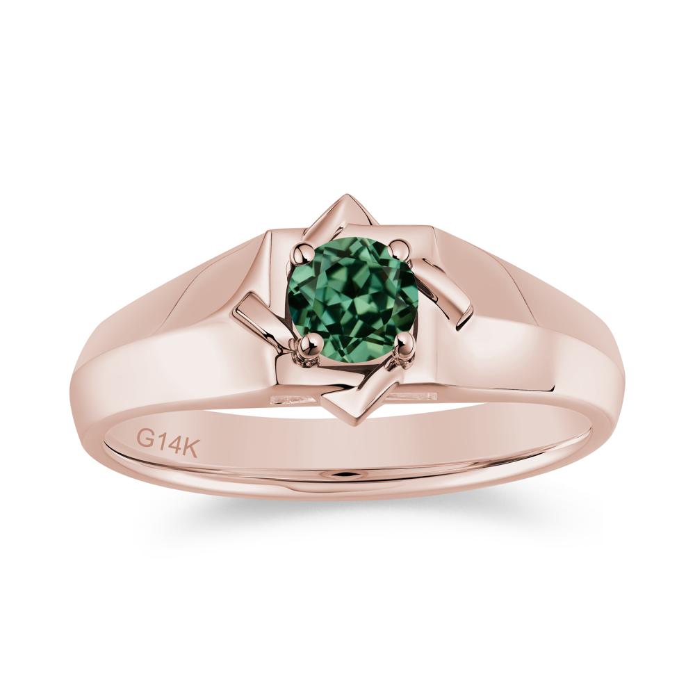 Minimalist Amethyst Ring for Men and Women - LUO Jewelry #gemstone_Green Sapphire