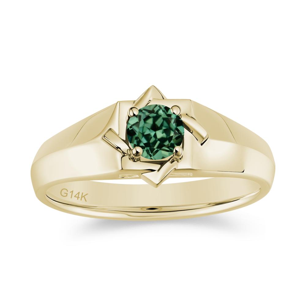 Minimalist Amethyst Ring for Men and Women - LUO Jewelry #gemstone_Green Sapphire