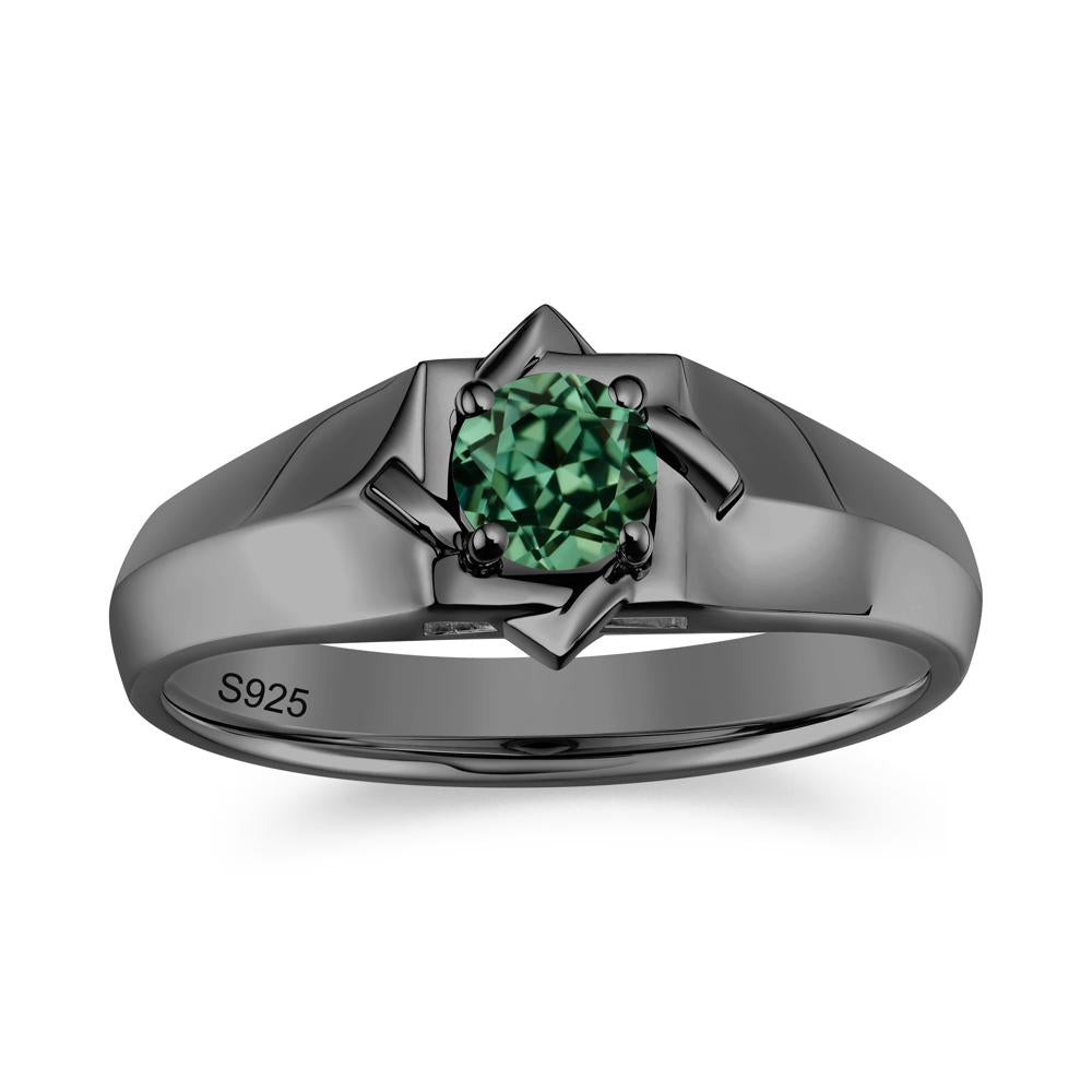 Minimalist Amethyst Ring for Men and Women - LUO Jewelry #gemstone_Green Sapphire
