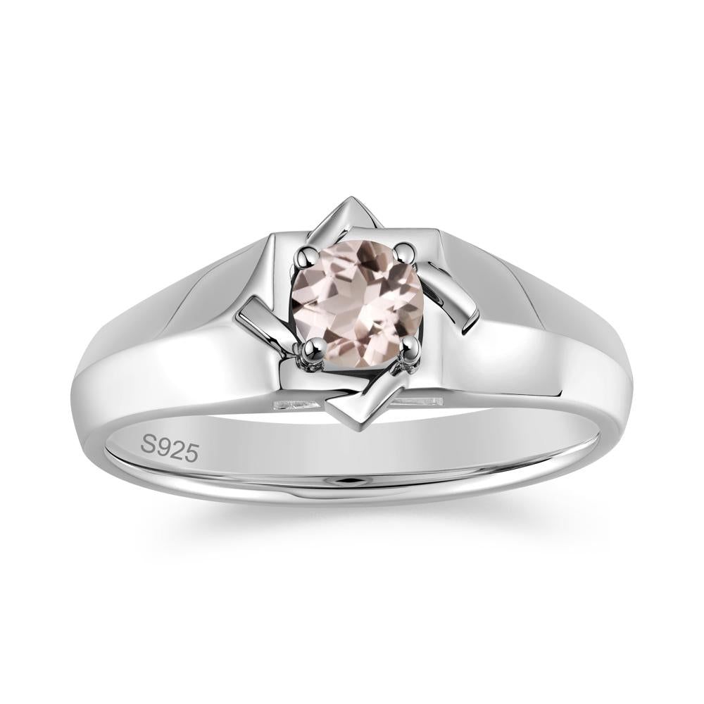 Minimalist Amethyst Ring for Men and Women - LUO Jewelry #gemstone_Morganite