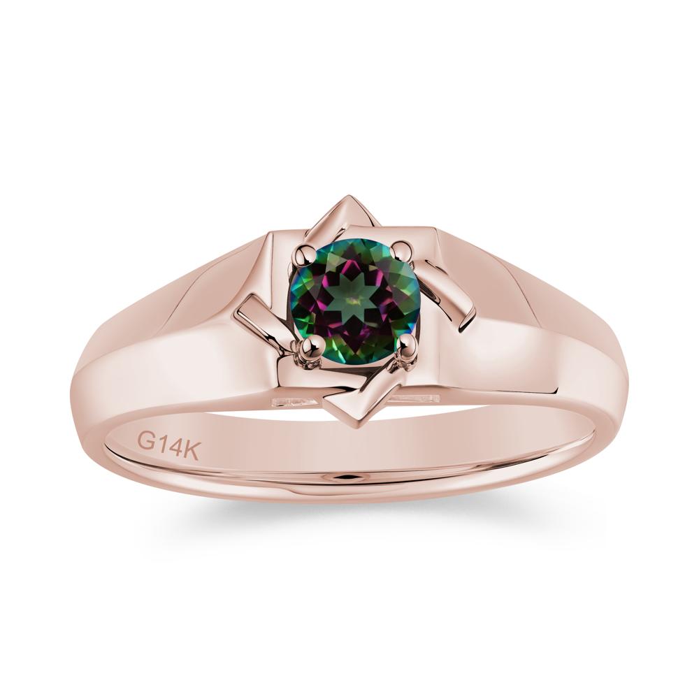 Minimalist Amethyst Ring for Men and Women - LUO Jewelry #gemstone_Mystic Topaz