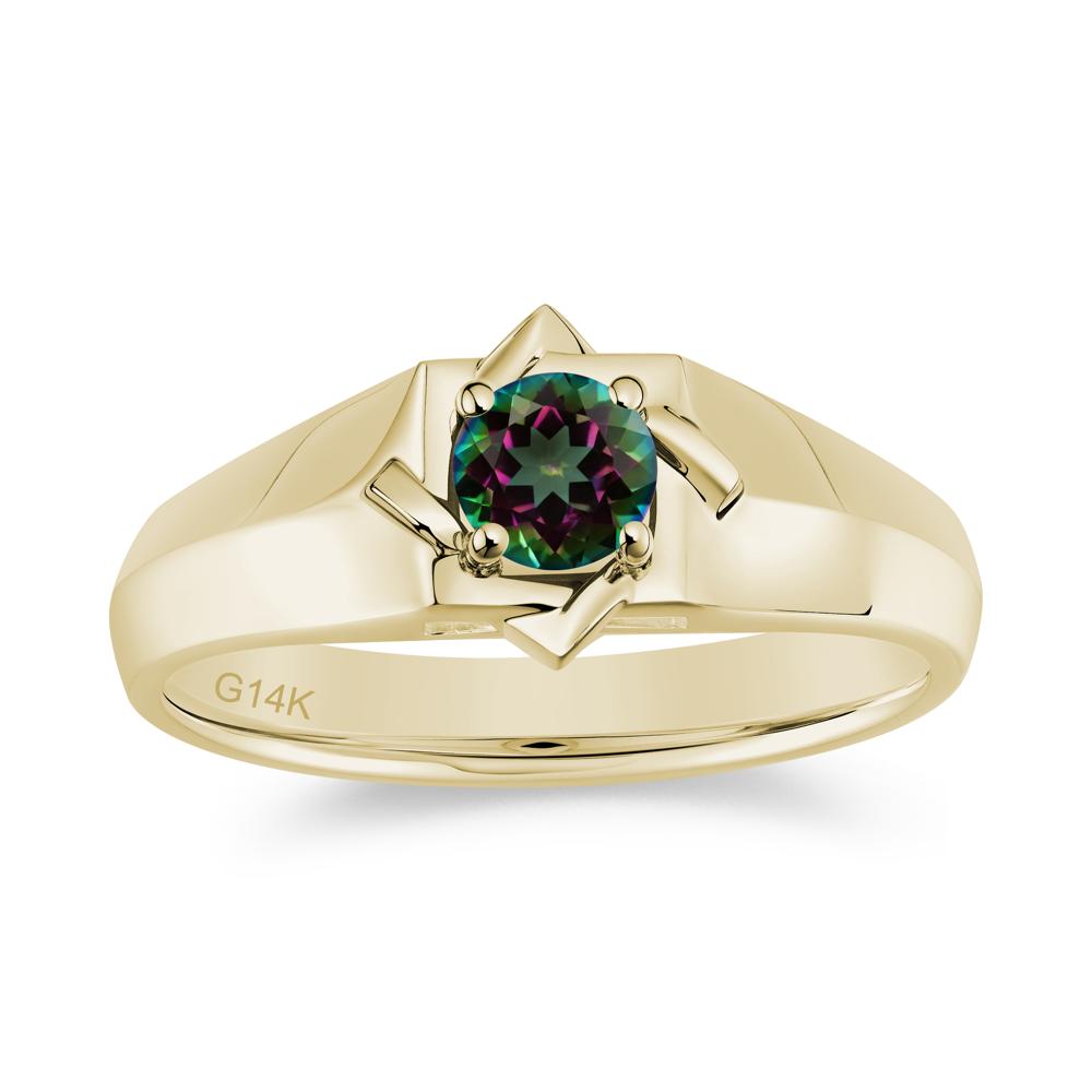 Minimalist Amethyst Ring for Men and Women - LUO Jewelry #gemstone_Mystic Topaz