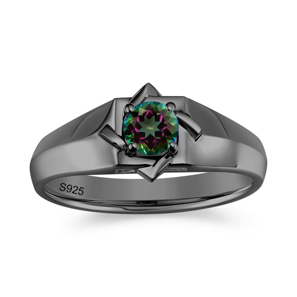 Minimalist Amethyst Ring for Men and Women - LUO Jewelry #gemstone_Mystic Topaz