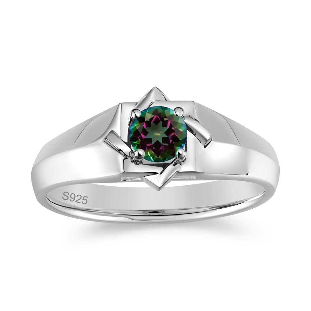 Minimalist Amethyst Ring for Men and Women - LUO Jewelry #gemstone_Mystic Topaz