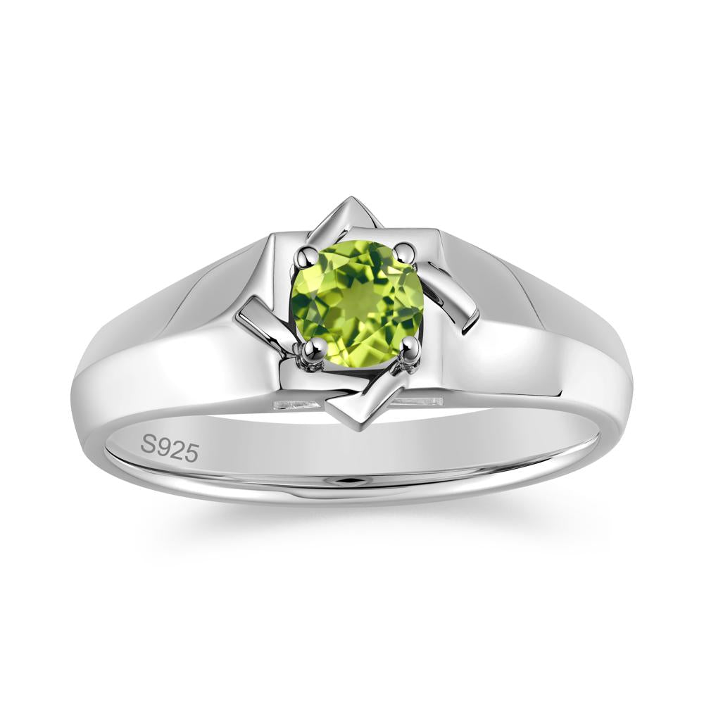 Minimalist Amethyst Ring for Men and Women - LUO Jewelry #gemstone_Peridot