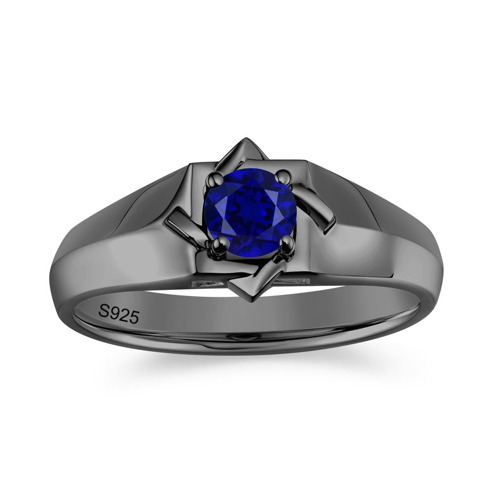 Minimalist Amethyst Ring for Men and Women - LUO Jewelry #gemstone_Sapphire