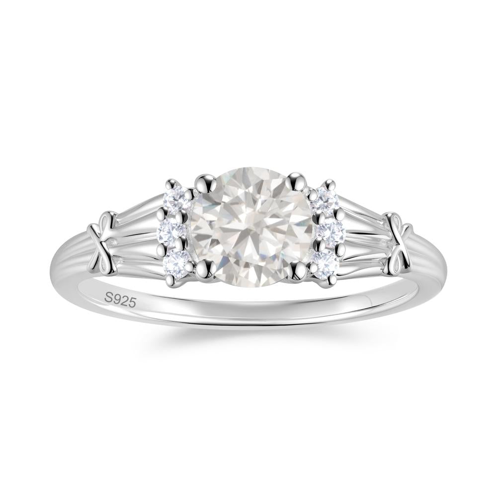 Boho Flower Inspired Cubic Zirconia Ring - LUO Jewelry #gemstone_Cubic Zirconia
