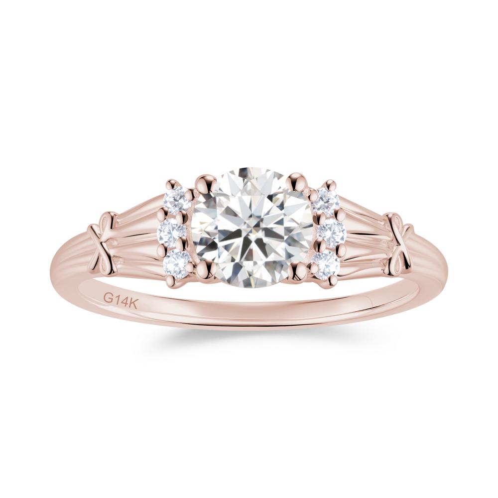 Boho Flower Inspired Cubic Zirconia Ring - LUO Jewelry #gemstone_Moissanite