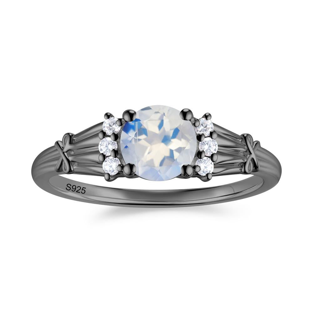 Boho Flower Inspired Cubic Zirconia Ring - LUO Jewelry #gemstone_Moonstone
