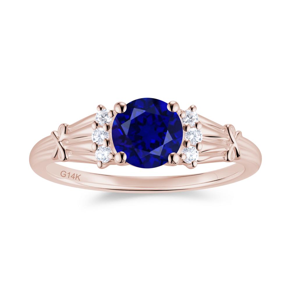 Boho Flower Inspired Cubic Zirconia Ring - LUO Jewelry #gemstone_Sapphire