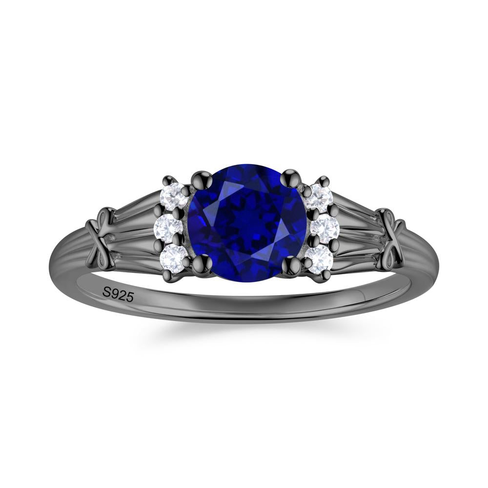 Boho Flower Inspired Cubic Zirconia Ring - LUO Jewelry #gemstone_Sapphire