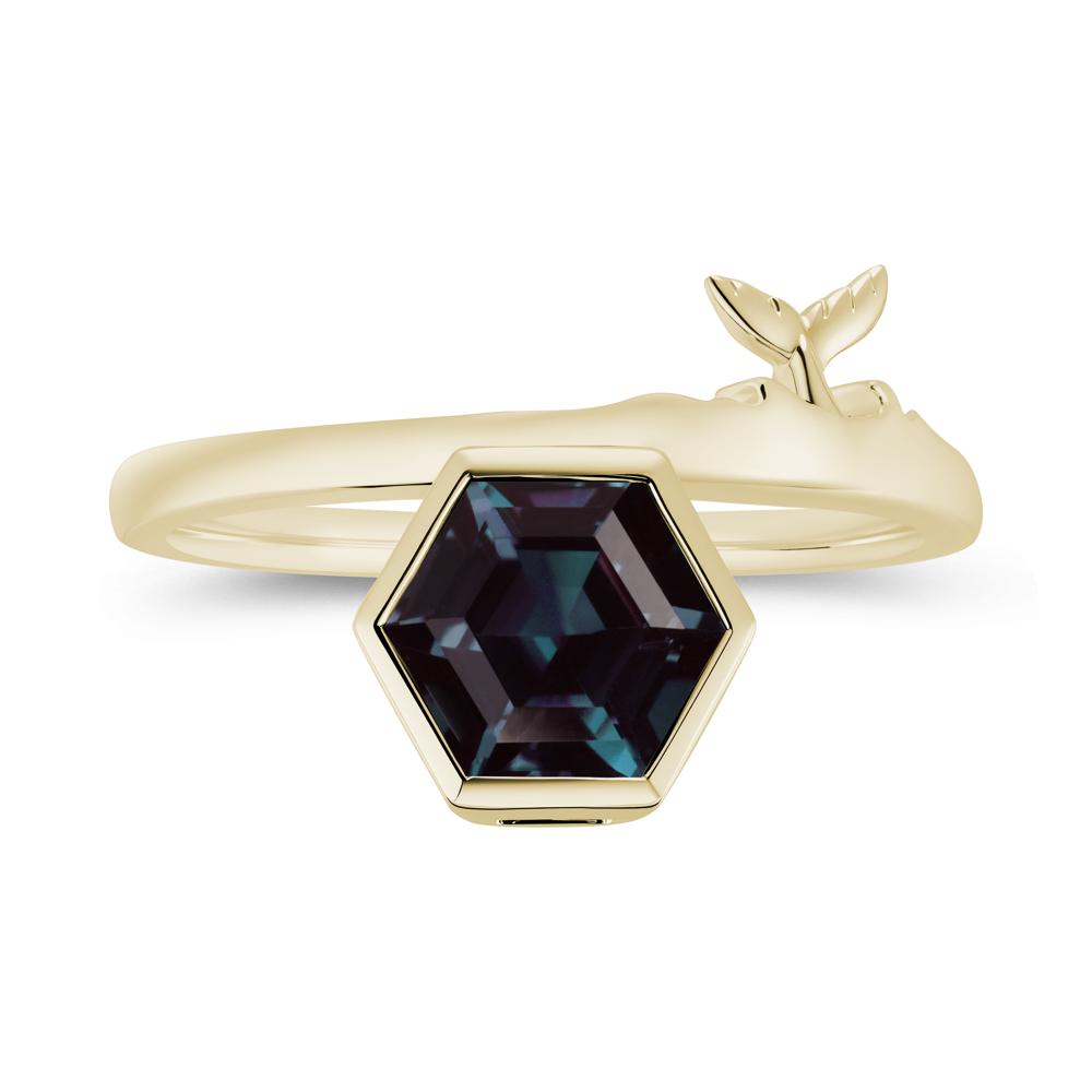 Dolphin Tail Emerald Ocean Ring - LUO Jewelry #gemstone_Alexandrite
