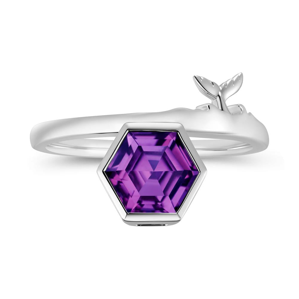 Dolphin Tail Emerald Ocean Ring - LUO Jewelry #gemstone_Amethyst