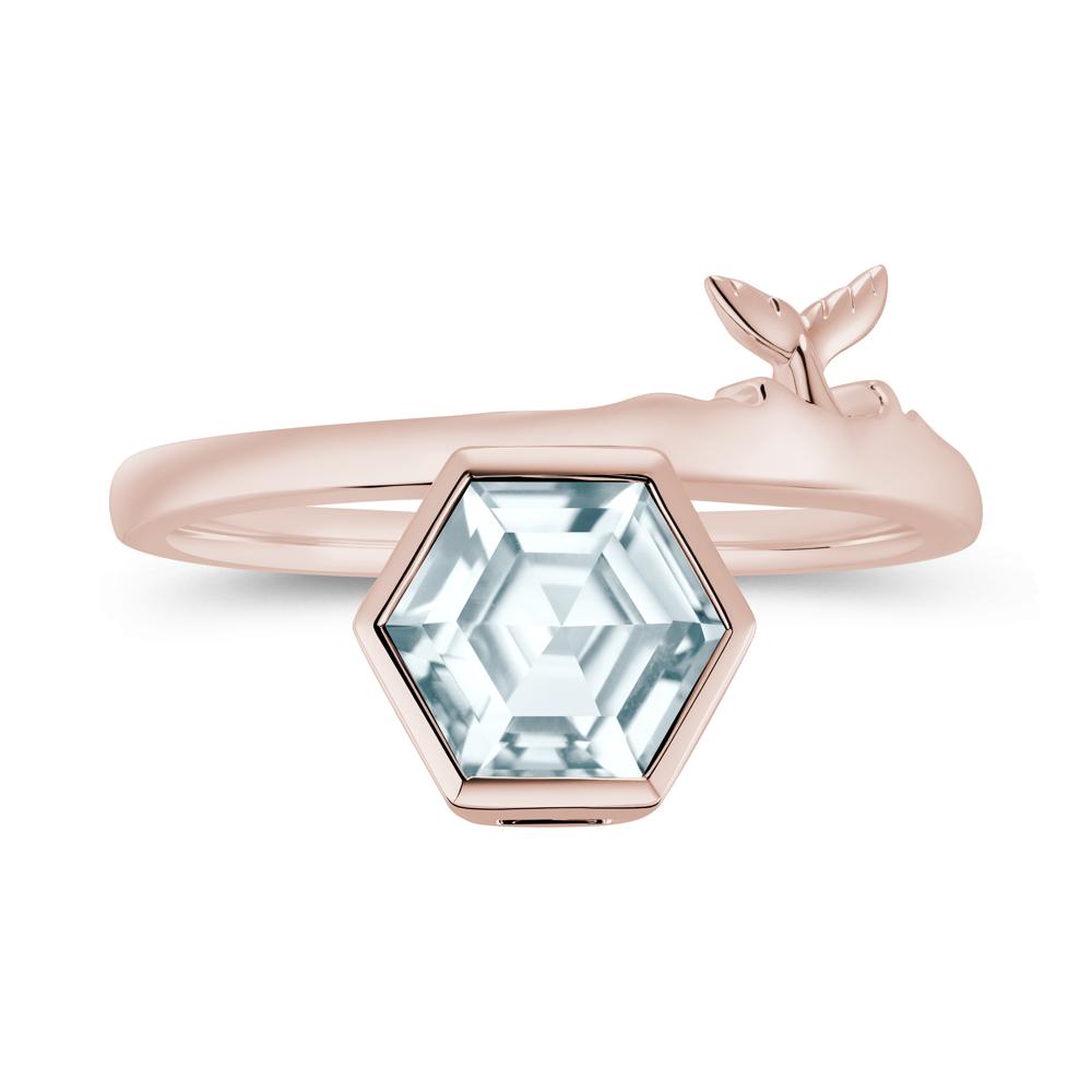 Dolphin Tail Emerald Ocean Ring - LUO Jewelry #gemstone_Aquamarine