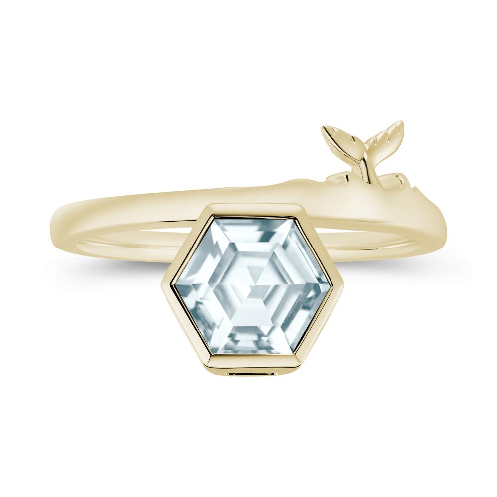 Dolphin Tail Emerald Ocean Ring - LUO Jewelry #gemstone_Aquamarine