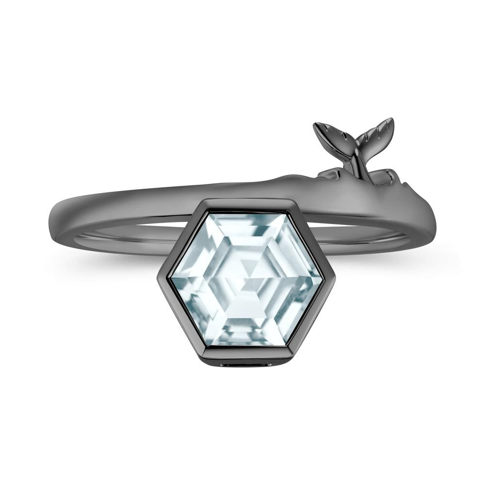 Dolphin Tail Emerald Ocean Ring - LUO Jewelry #gemstone_Aquamarine