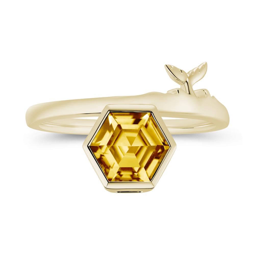 Dolphin Tail Emerald Ocean Ring - LUO Jewelry #gemstone_Citrine