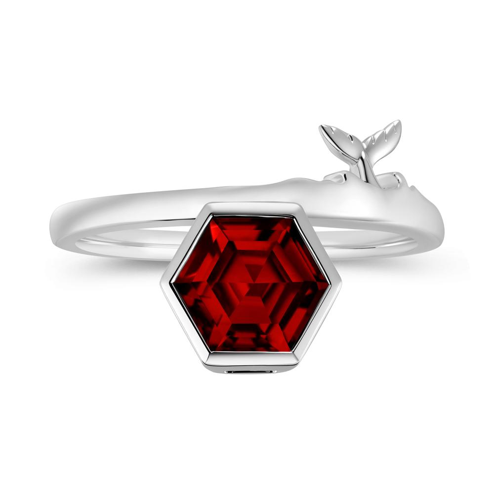 Dolphin Tail Emerald Ocean Ring - LUO Jewelry #gemstone_Garnet