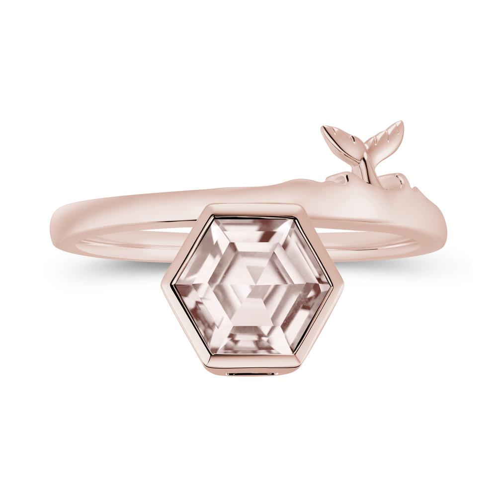 Dolphin Tail Emerald Ocean Ring - LUO Jewelry #gemstone_Morganite