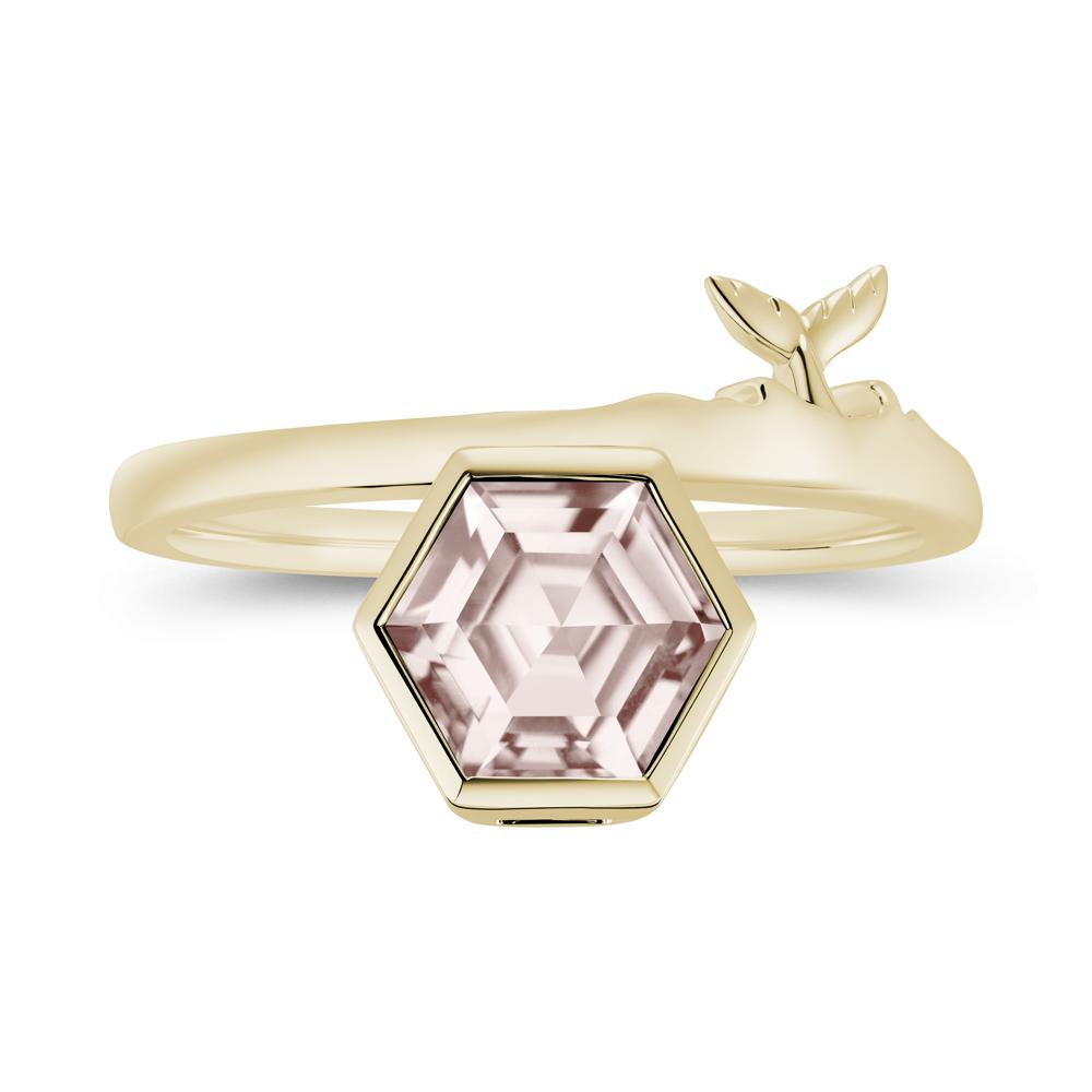 Dolphin Tail Emerald Ocean Ring - LUO Jewelry #gemstone_Morganite