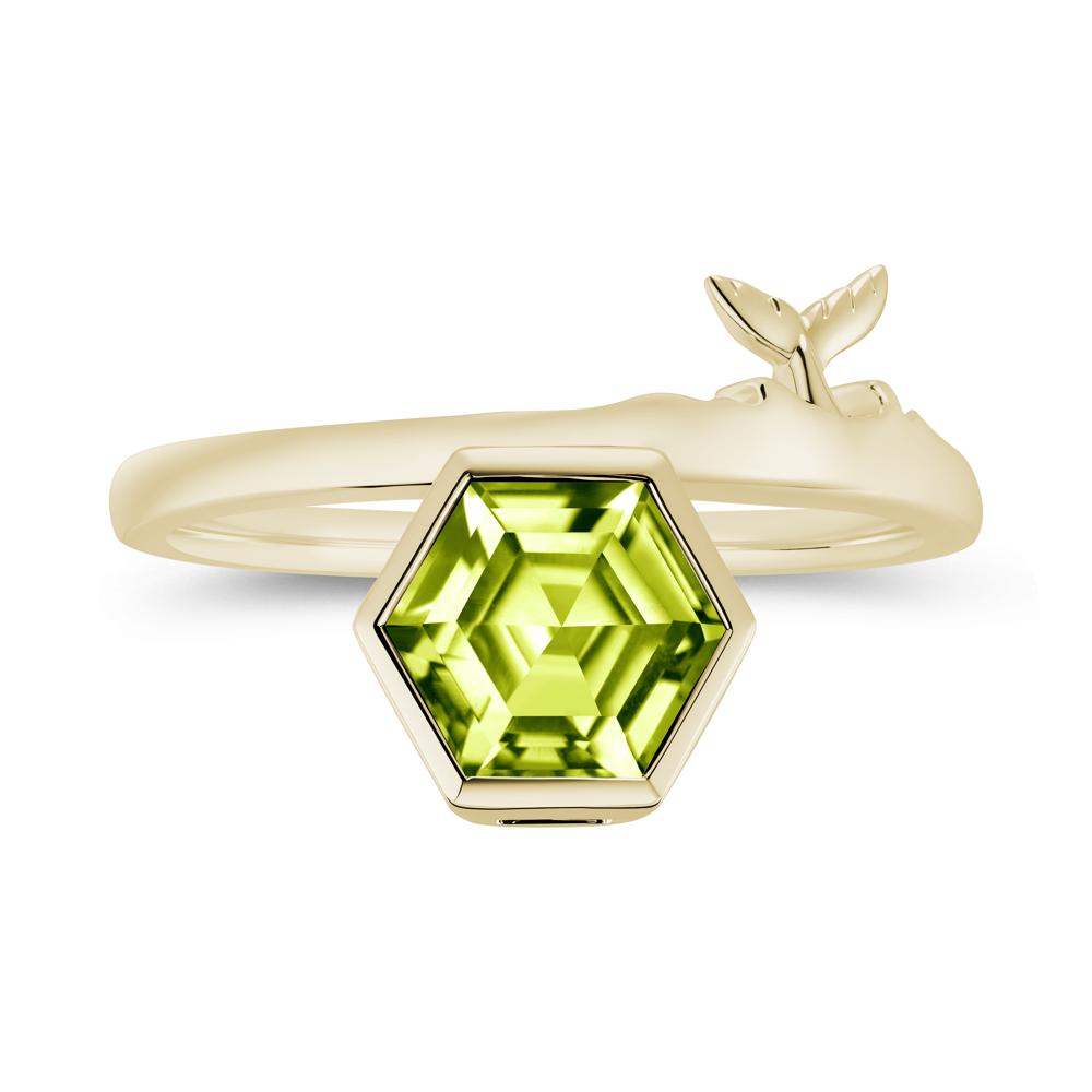 Dolphin Tail Emerald Ocean Ring - LUO Jewelry #gemstone_Peridot