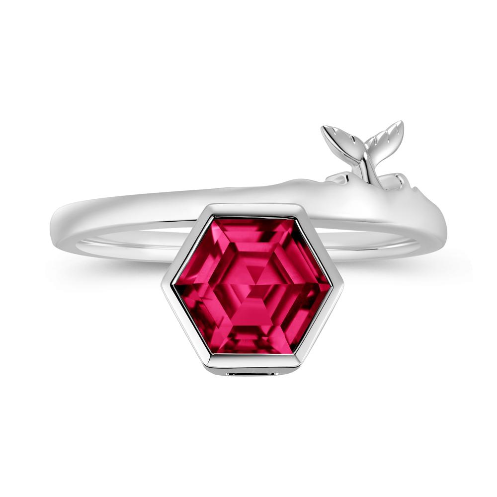 Dolphin Tail Emerald Ocean Ring - LUO Jewelry #gemstone_Ruby