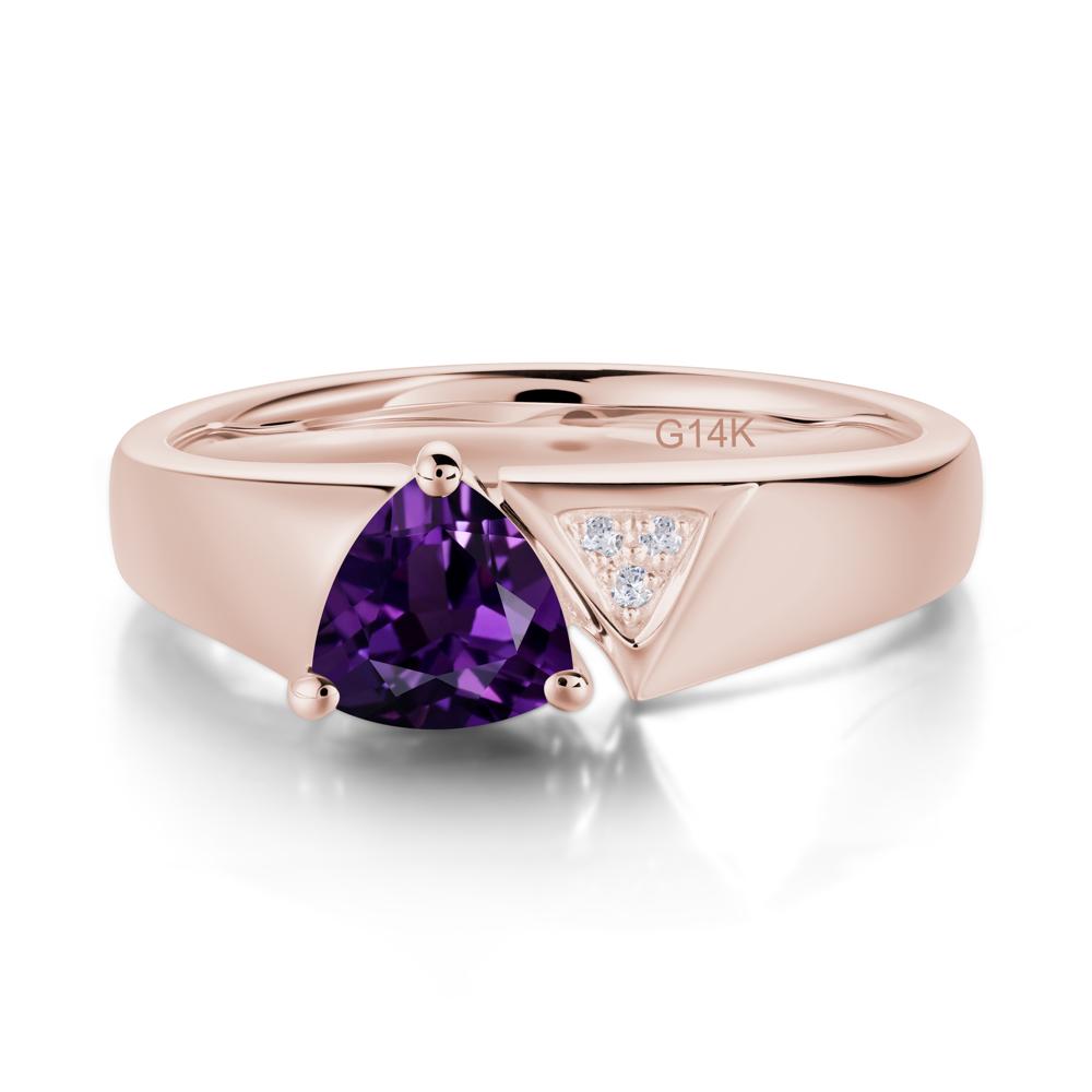 Geometric London Blue Topaz Triangle Ring - LUO Jewelry #gemstone_Amethyst