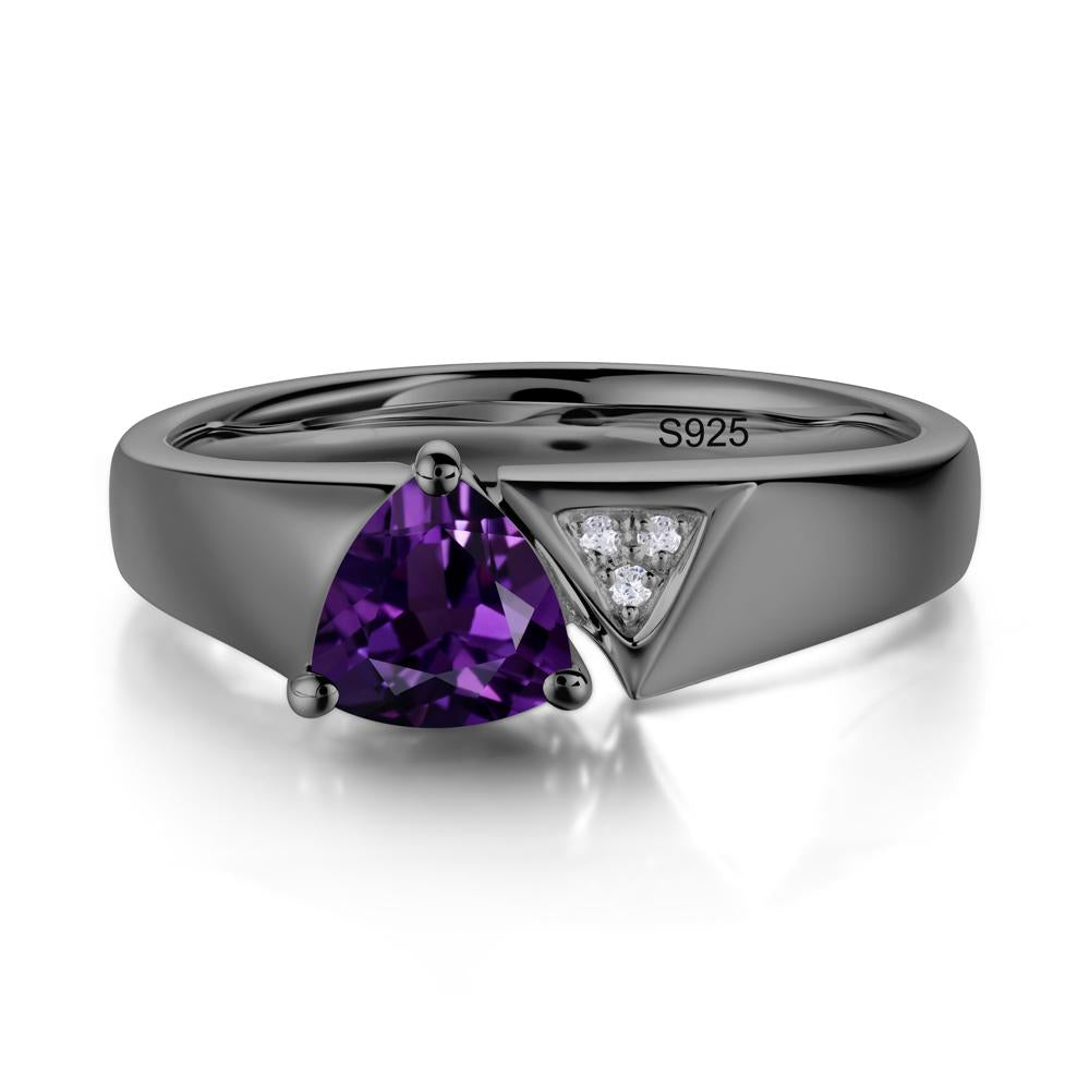 Geometric London Blue Topaz Triangle Ring - LUO Jewelry #gemstone_Amethyst