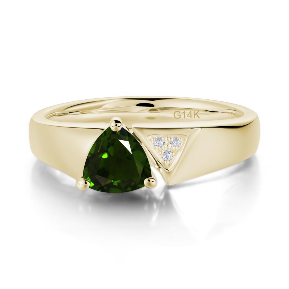 Geometric London Blue Topaz Triangle Ring - LUO Jewelry #gemstone_Diopside