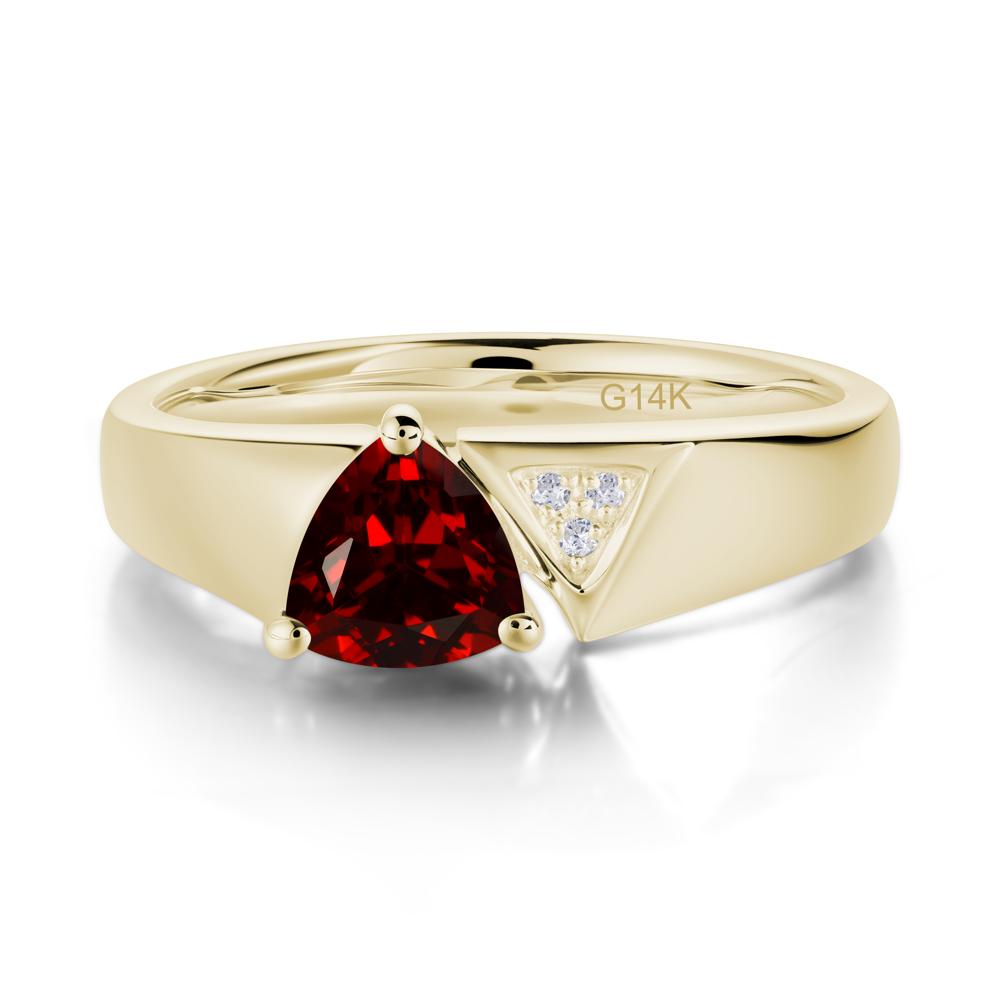 Geometric London Blue Topaz Triangle Ring - LUO Jewelry #gemstone_Garnet