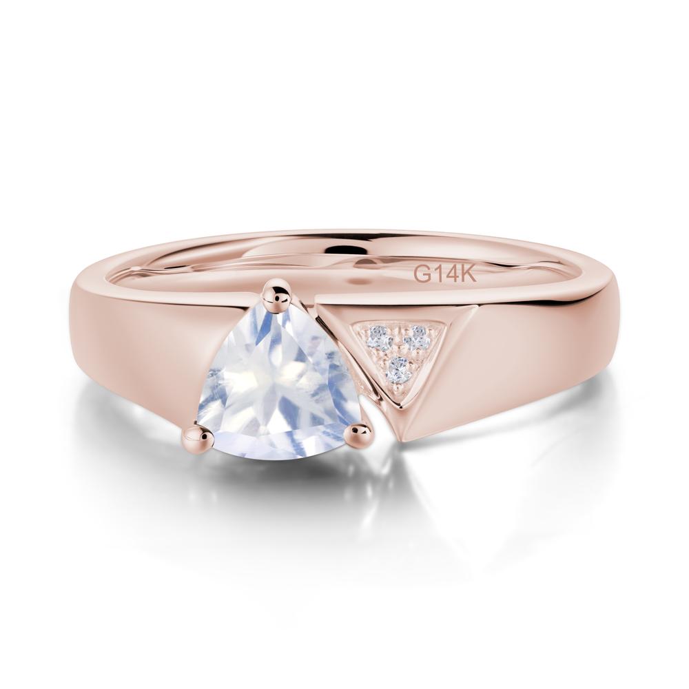 Geometric London Blue Topaz Triangle Ring - LUO Jewelry #gemstone_Moonstone