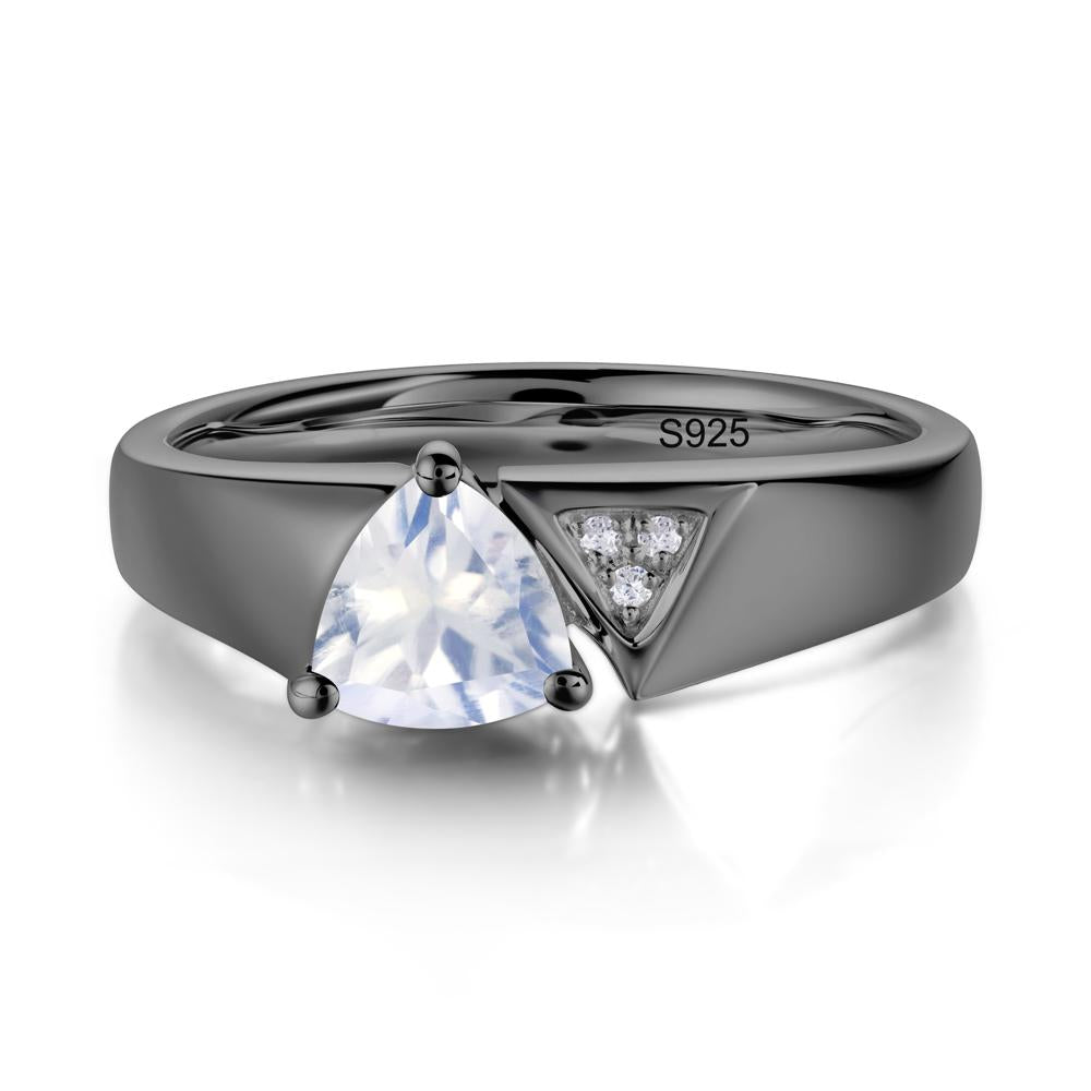Geometric London Blue Topaz Triangle Ring - LUO Jewelry #gemstone_Moonstone