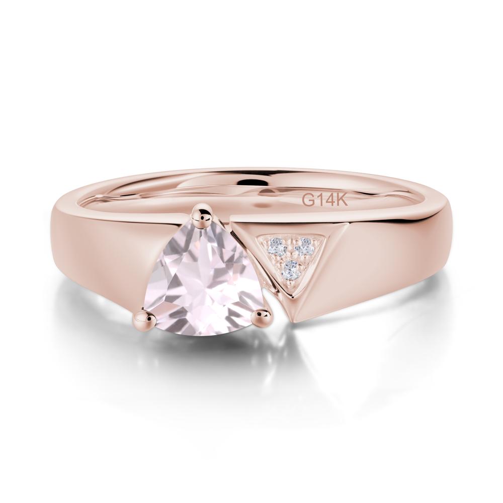 Geometric London Blue Topaz Triangle Ring - LUO Jewelry #gemstone_Morganite