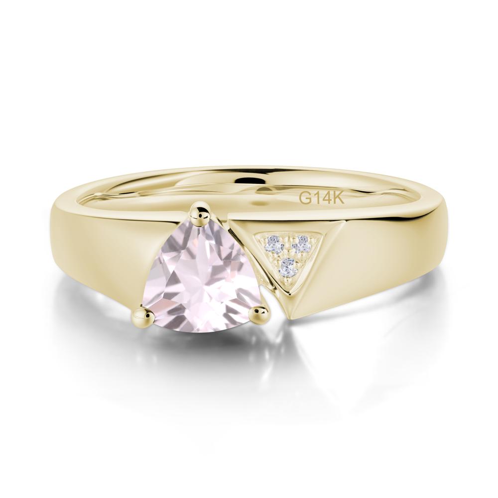 Geometric London Blue Topaz Triangle Ring - LUO Jewelry #gemstone_Morganite