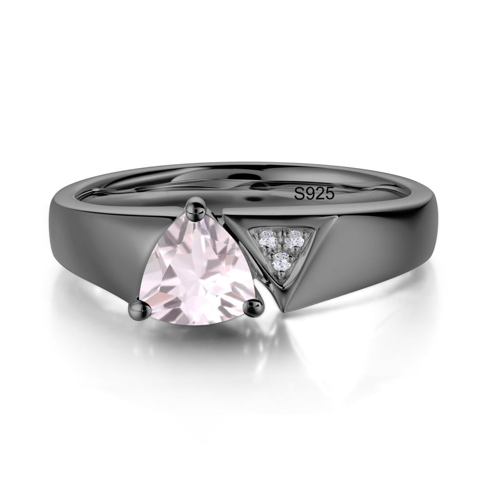 Geometric London Blue Topaz Triangle Ring - LUO Jewelry #gemstone_Morganite