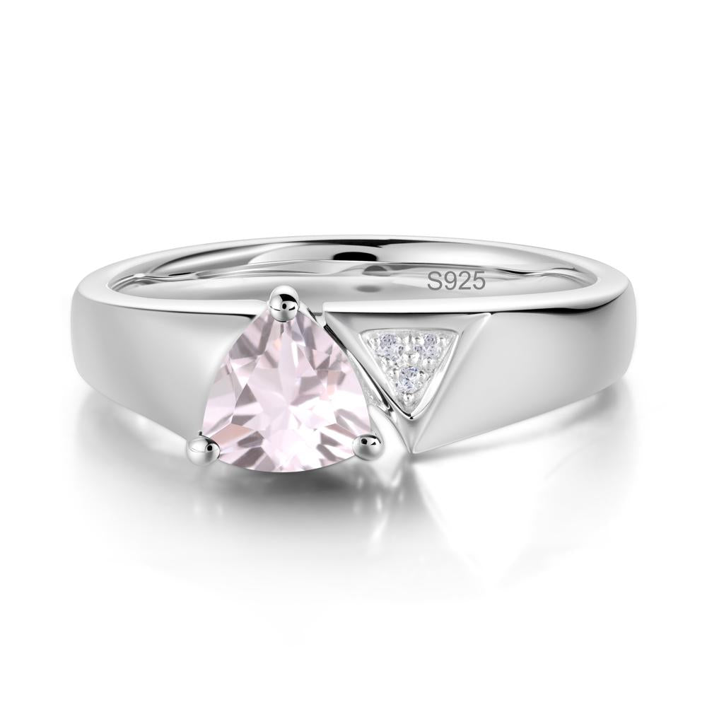 Geometric London Blue Topaz Triangle Ring - LUO Jewelry #gemstone_Morganite