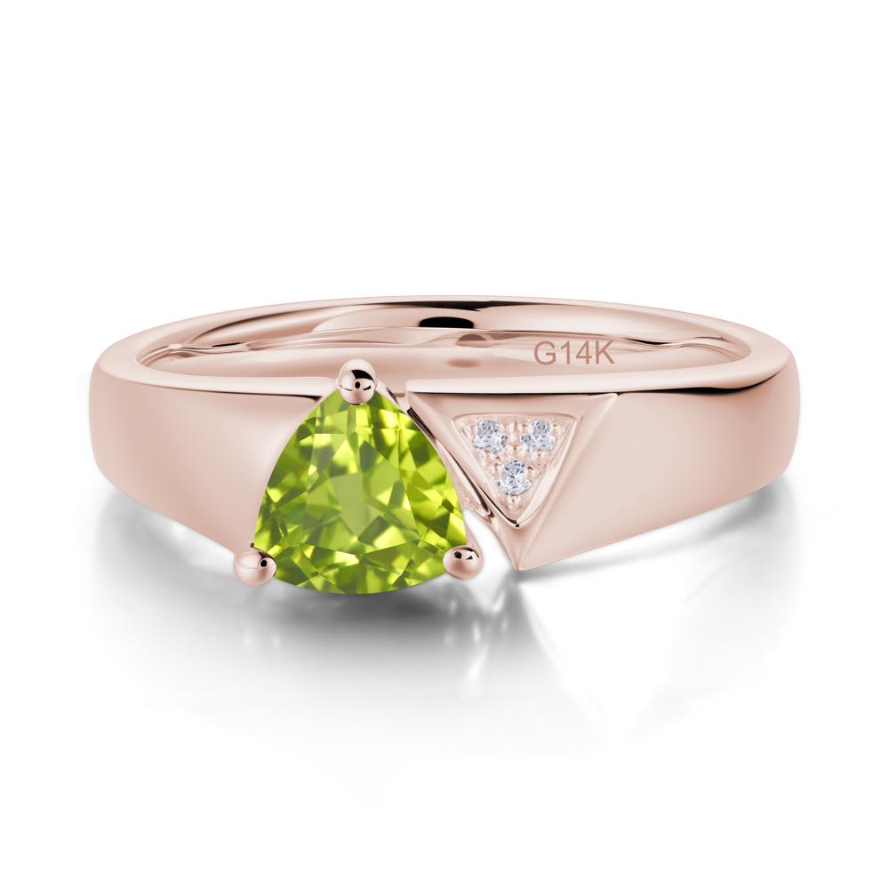 Geometric London Blue Topaz Triangle Ring - LUO Jewelry #gemstone_Peridot
