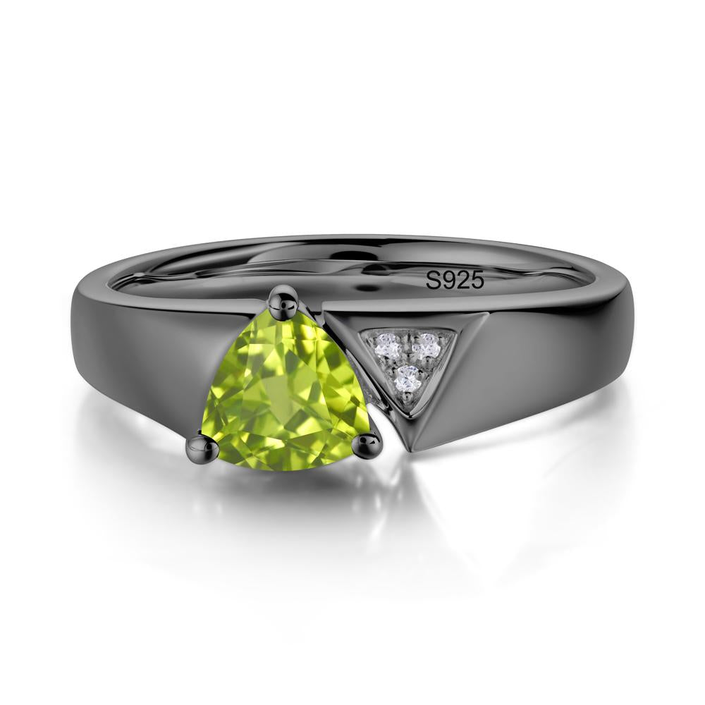 Geometric London Blue Topaz Triangle Ring - LUO Jewelry #gemstone_Peridot