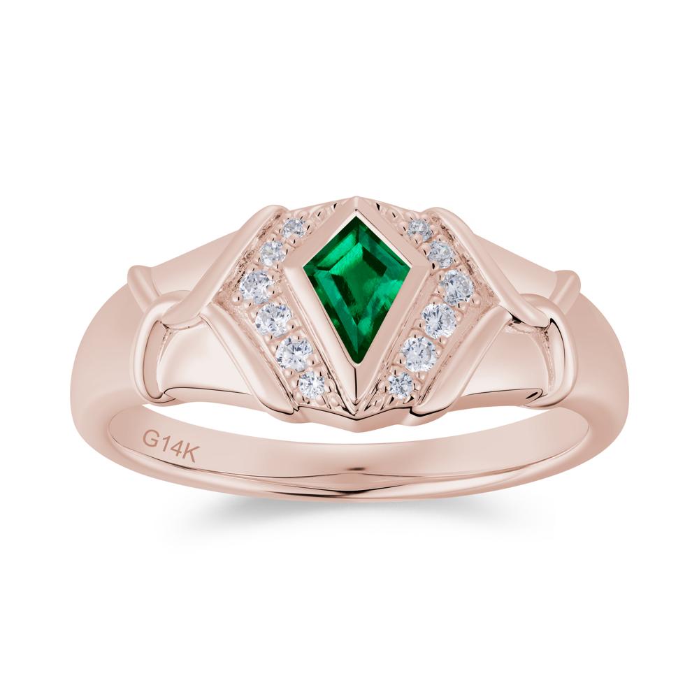 Kite Cut Amethyst Men's Ring - LUO Jewelry #gemstone_Emerald