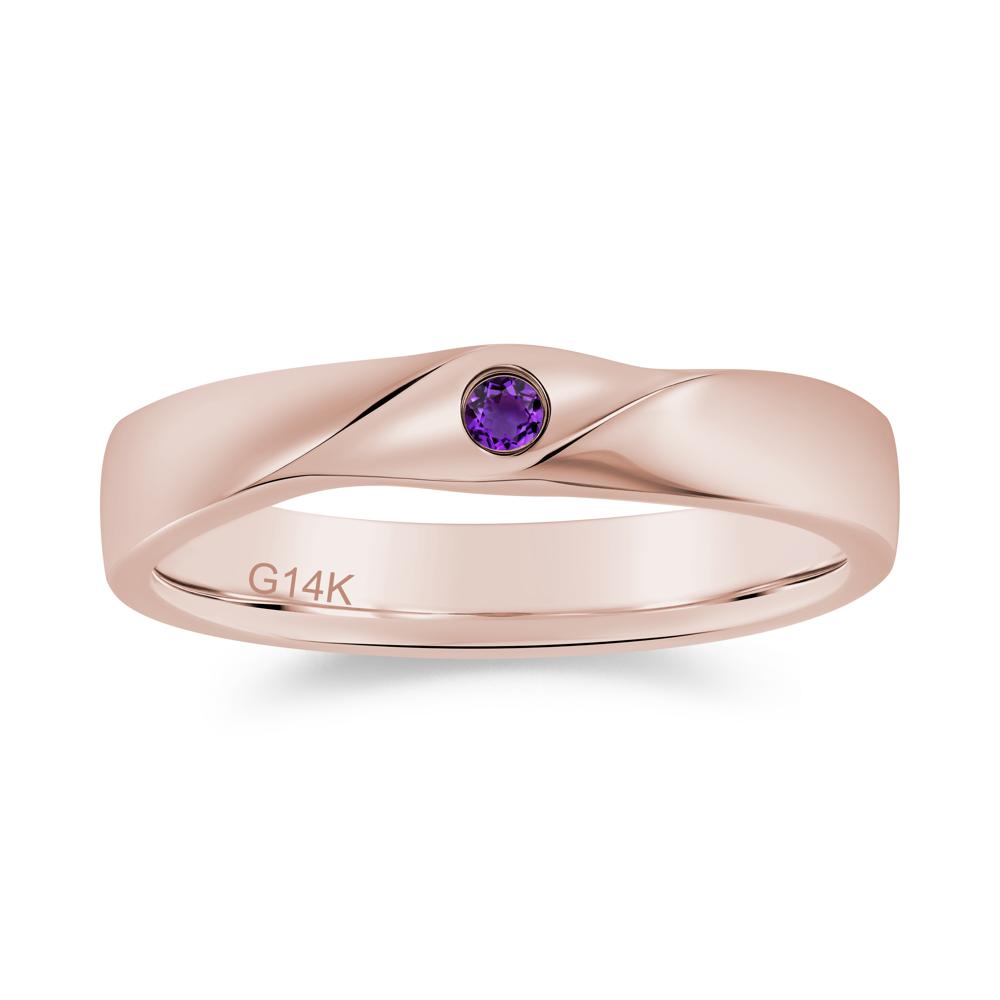 Petite Amethyst Twisted Ring - LUO Jewelry #gemstone_Amethyst