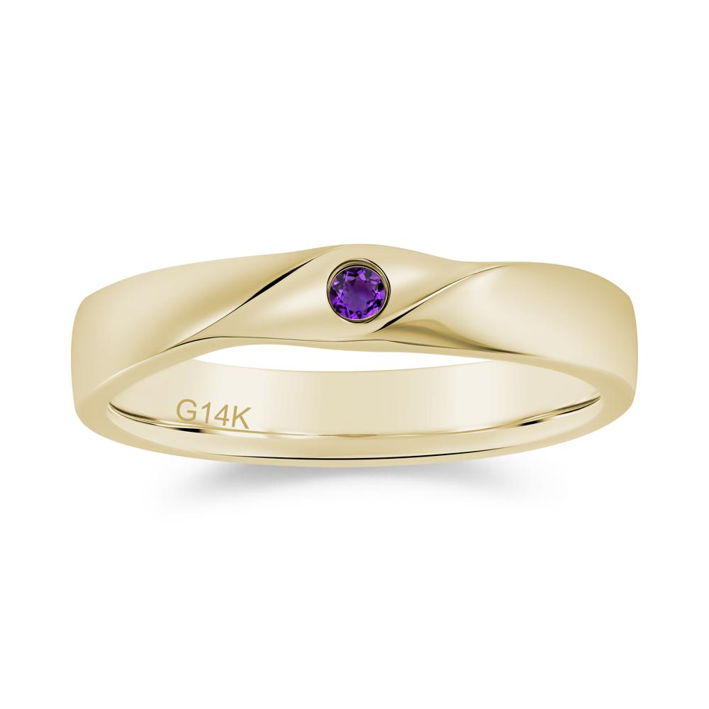 Petite Amethyst Twisted Ring - LUO Jewelry #gemstone_Amethyst