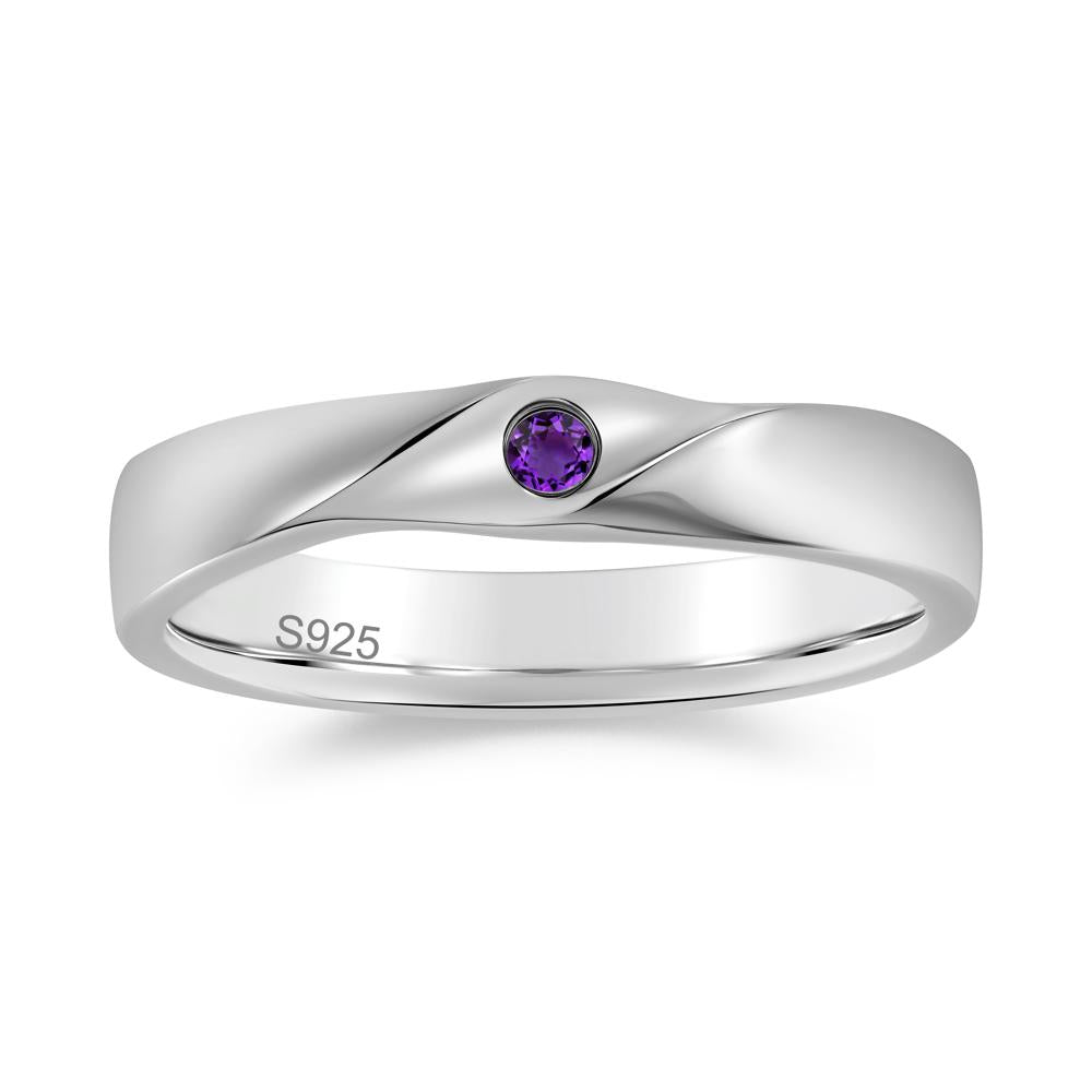 Petite Amethyst Twisted Ring - LUO Jewelry #gemstone_Amethyst