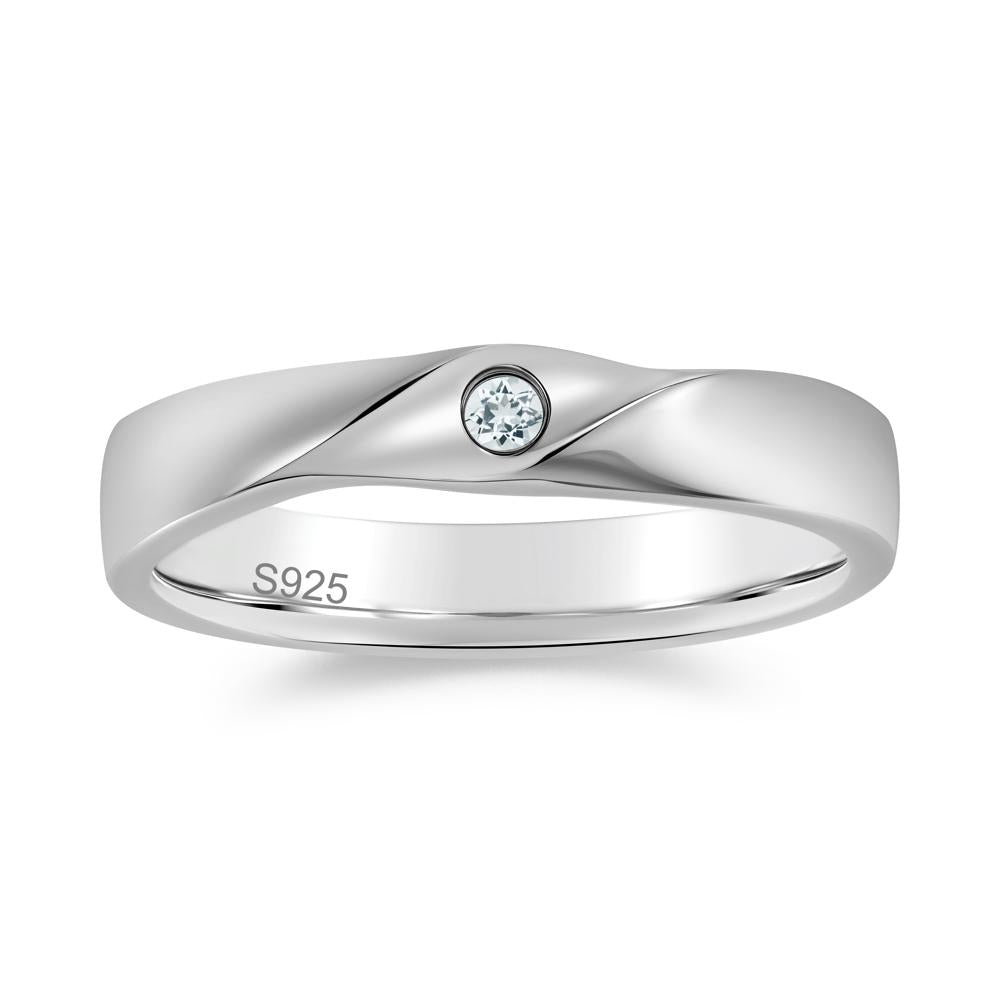 Petite Amethyst Twisted Ring - LUO Jewelry #gemstone_Aquamarine