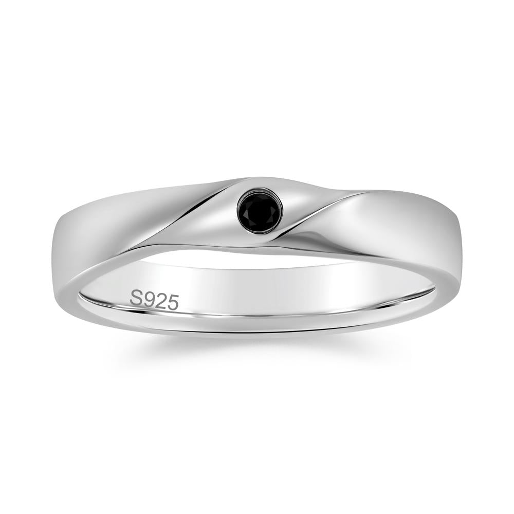 Petite Amethyst Twisted Ring - LUO Jewelry #gemstone_Black Spinel